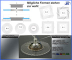 LED Design Akryl-Blende Quad für Einbauleuchten Einbaugehäuse Einbaurahmen