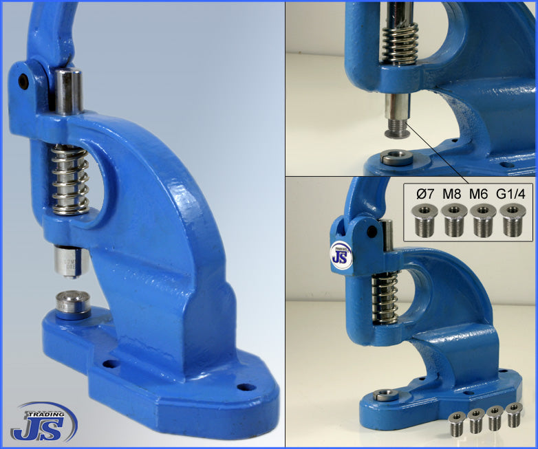 Adapter einsetzbar für HP-3, HP-4, HP-9 Pressen, verschiedene Gewindeaufnahmen