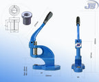 Handpresse mit Rolltisch als Ösenpresse Stanzpresse Ösenmaschine für Planen