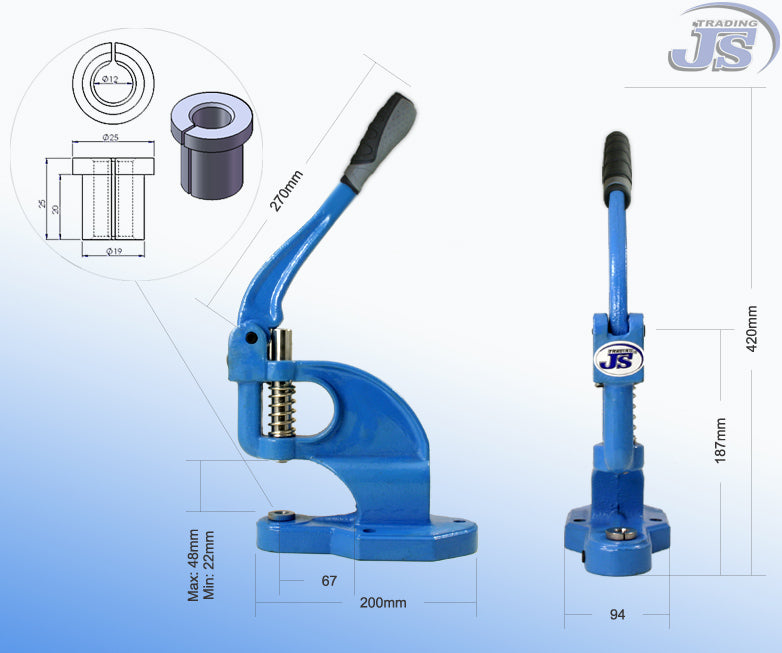 Rolltisch für Handpresse HP-3 und HP-4 mit rollbarem Standfuß Planen Banner