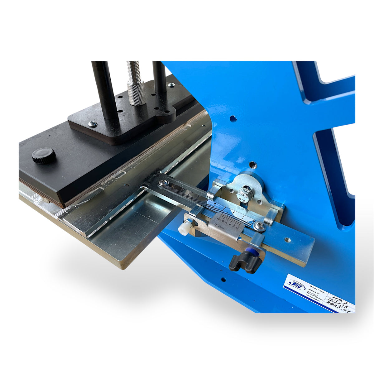 HP-7 Kniehebelpresse Gürtelstanze Riemenstanze mit A4-Platte und Zentriertisch