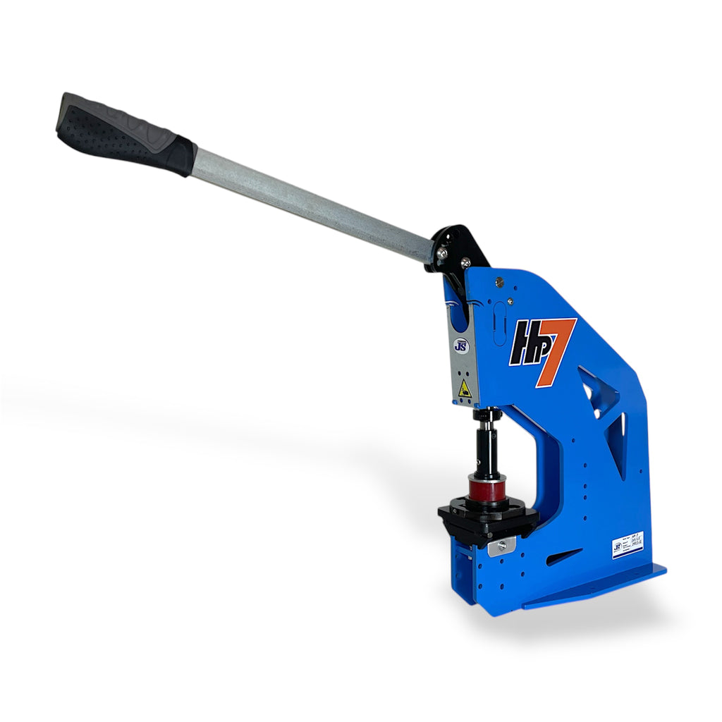 HP-7 Hauerbuckel Präge- und Stanzpresse mit seitlichem Teileauswurf
