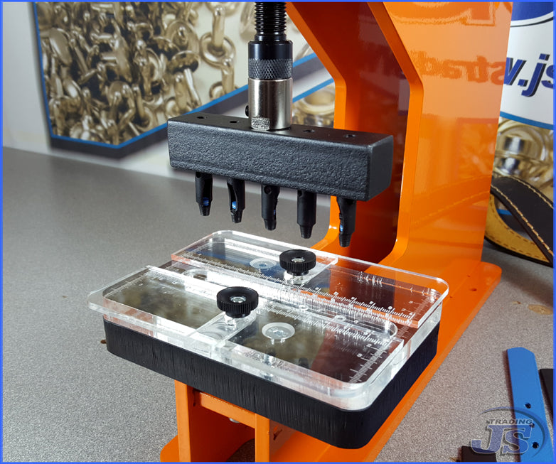 Kniehebelpresse HP-7 Handpresse mit Gürtelstanze Reihen-Lochstanze Vorrichtung