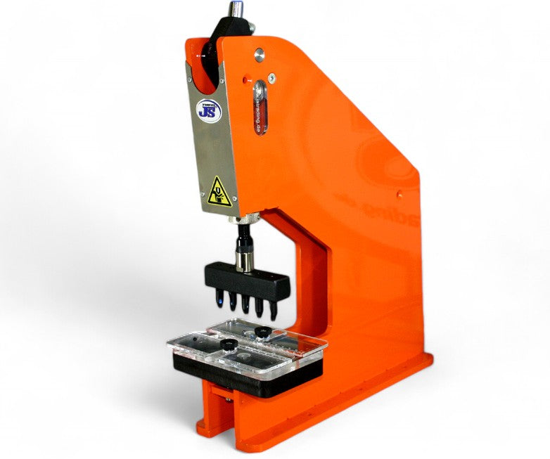 Kniehebelpresse HP-7 Handpresse mit Gürtelstanze Reihen-Lochstanze Vorrichtung