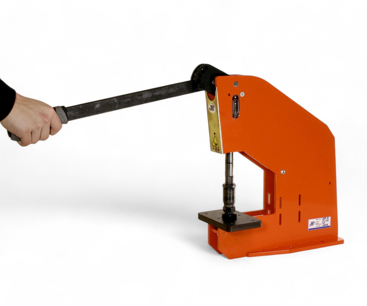 Kniehebelpresse Handpresse Ösmaschine mit Anschlag zum Stanzen und Ösen