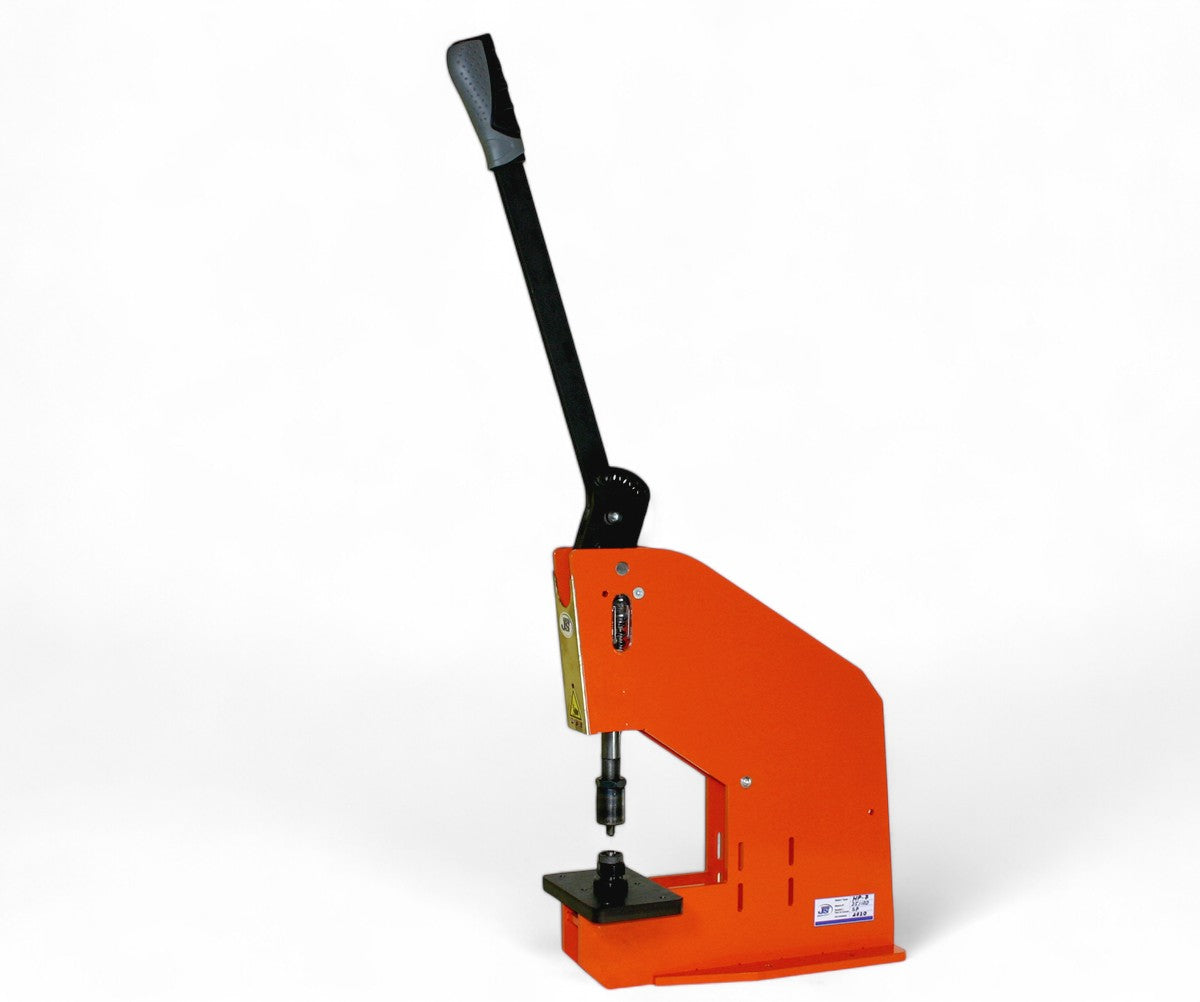 Kniehebelpresse Ösenpresse und Stanzpresse zum Ösen setzen in einem Arbeitsgang