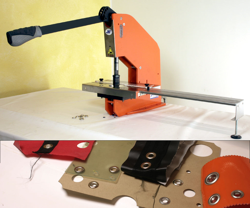 Kniehebelpresse Handpresse Ösmaschine mit Anschlag zum Stanzen und Ösen