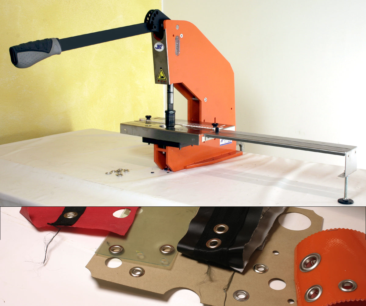 Kniehebelpresse Handpresse Ösmaschine mit Anschlag zum Stanzen und Ösen