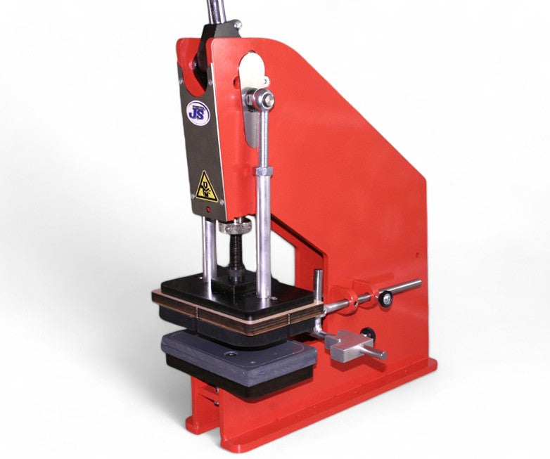 Kniehebelpresse HP-7 als Stanzpresse zum Stanzen, Formstanze mit Anschlag