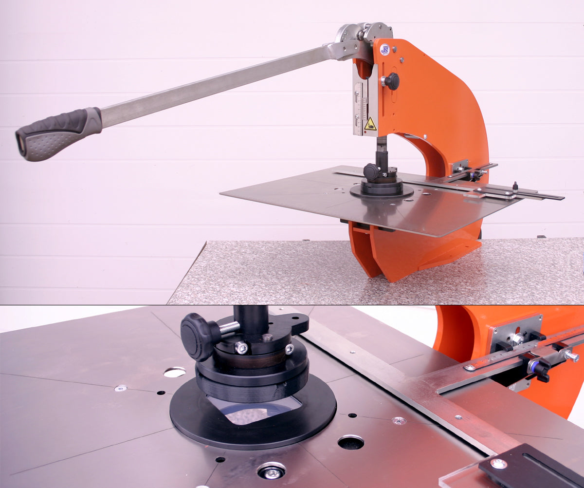 Kniehebelpresse Stanzpresse Blechstanze mit Anschlag und Druckkraft 50kN