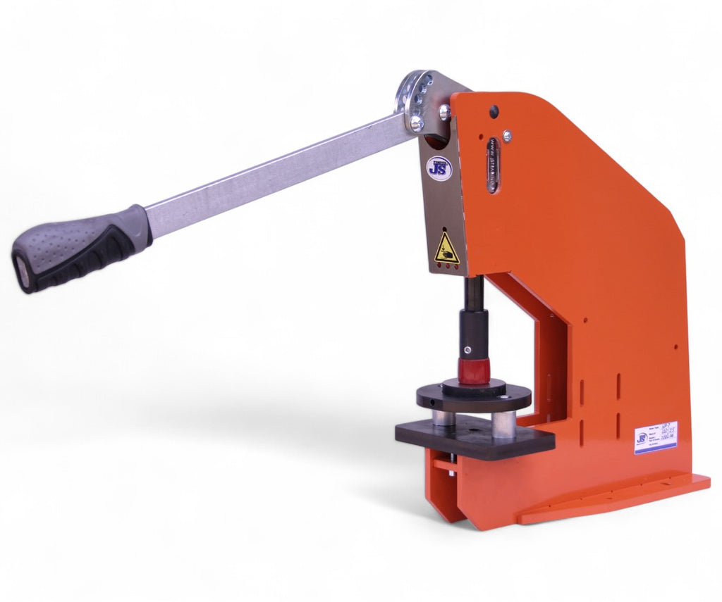 Kniehebelpresse Handpresse HP-7 mit Blech Lochstanz Vorrichtung