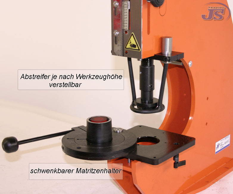 Kniehebelpresse Stanzpresse Kunststoffdeckel-Stanze mit 5 Tonnen Druckkraft