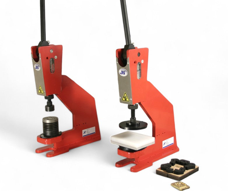 HP-8 Kniehebelpresse mit Logo Nieten Einsatz Werkzeug für Logo-Plättchen