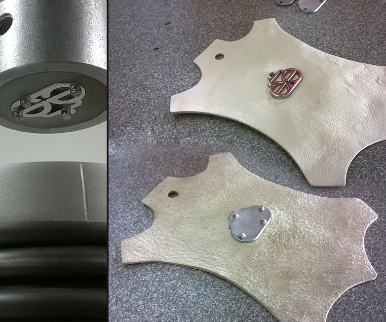 HP-8 Kniehebelpresse mit Logo Nieten Einsatz Werkzeug für Logo-Plättchen