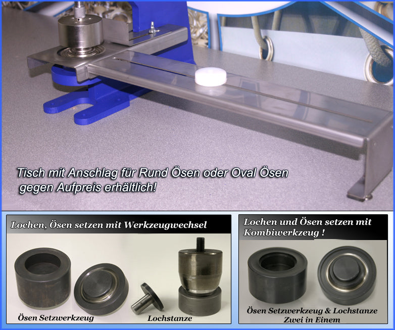 HP-8 Kniehebelpresse Handpresse Gardinen Vorhang Oval-Ösenpresse