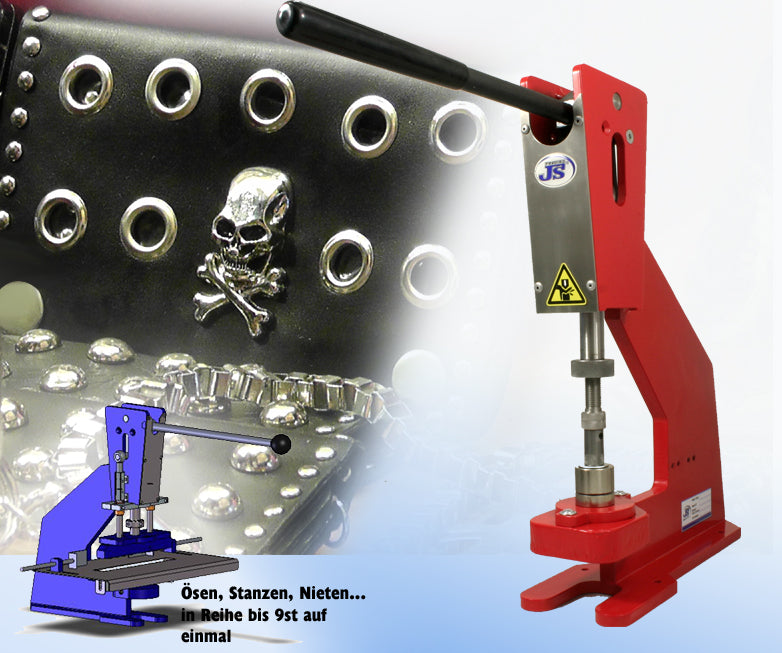 Multifunktions Kniehebelpresse Handpresse Ösenmaschine Ösenpresse HP-8TR