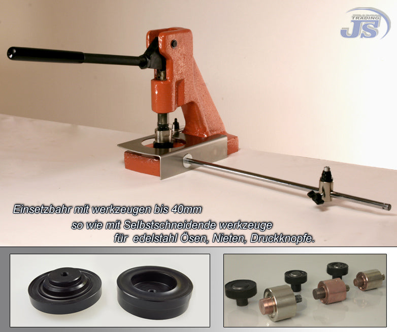 Kniehebelpresse Handpresse Gardinen Ösenpresse Stanzpresse Nietpresse Anschlag