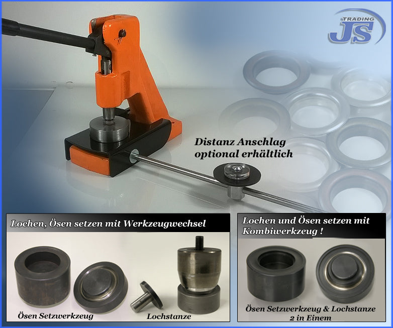 Distanz Anschlag für Handpresse HP-9 für Gardinen Vorhang-Ösen Ø40mm
