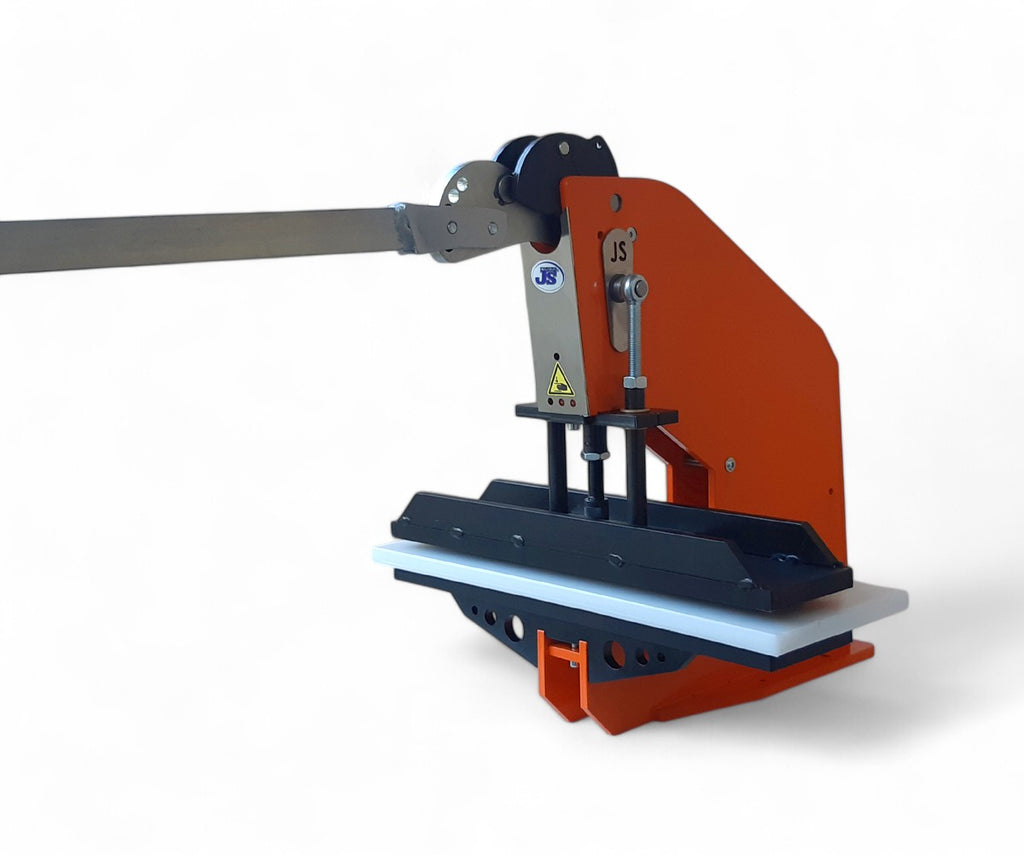 Kniehebelpresse Stanzpresse Formstanze Lederstanze Prägepresse 400x100mm