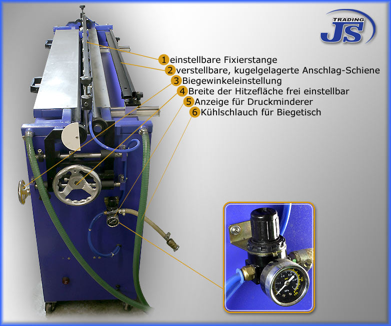 Kunststoff Biegemaschine IC200 1300mm / 2200mm Wahlset
