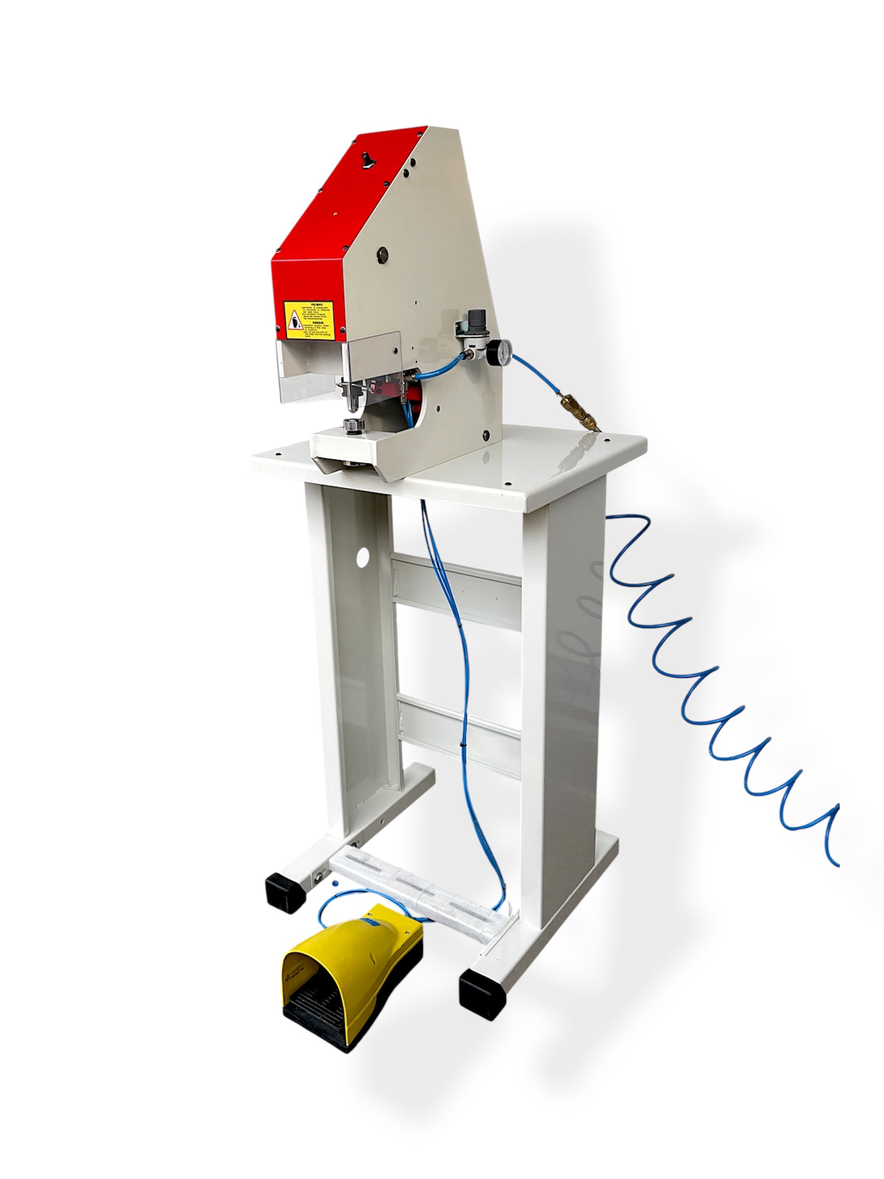 Pneumatische Luftdruck Gardinen Ösenpresse mit Fußschalte mit X-Anschlag