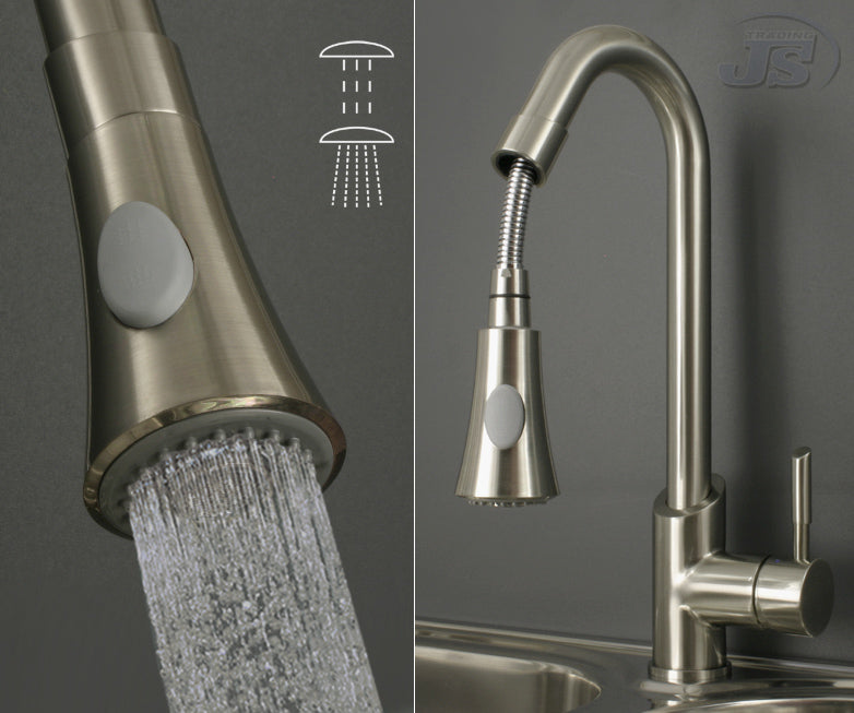 Niederdruck Spültisch Armatur Küche Edelstahl Gebürstet Optik Einhebel