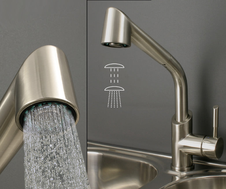 Niederdruck Spültisch Armatur Küchen Einhebelmischer Edelstahl Gebürstet Optik