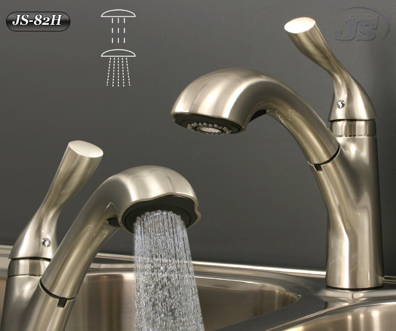 Küchen Einhebelmischer Niederdruck Spültisch Armatur  Edelstahl Gebürstet Optik