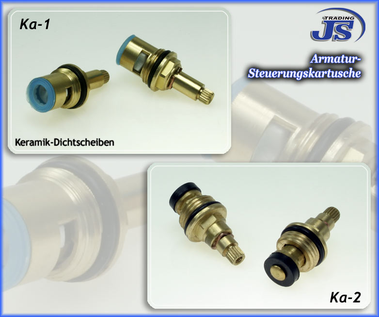 Ersatz Keramik Steuer Kartusche Armatur Oberteil Ventil  KA-1-2-10-11