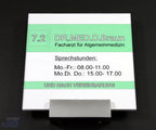 Acryl Türschild Doppelglas Serie Klemo Haustürschilder Papiereinlagen