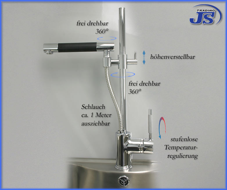 Niederdruck Küchen Design Spültisch Armatur 2-Wahl Profi Küchenarmatur
