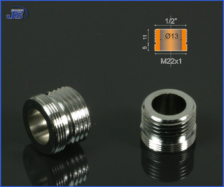 Messing Brause Adapter verchromter Messingadapter für Küchen Pull Out Armatur