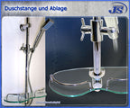 Duschstange Ablage Brause Schlauch Thermostat Armatur
