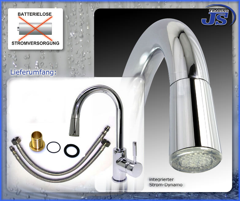 Küchen Spültisch Armatur m22c-led