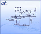 Design Armatur Hahn Messing mk-67c