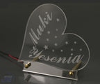Acryl Schild LED Liebe Herz Geschenke selbst gestalten