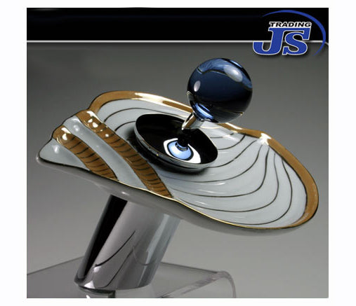 Porzellan-Muschel Wasserfall Einhebelmischer Porzelan Waschtisch Armatur