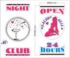Nightclub Laufhaus Bordel Leuchtreklame LED Acrylglas Werbeschild Leuchtwerbung