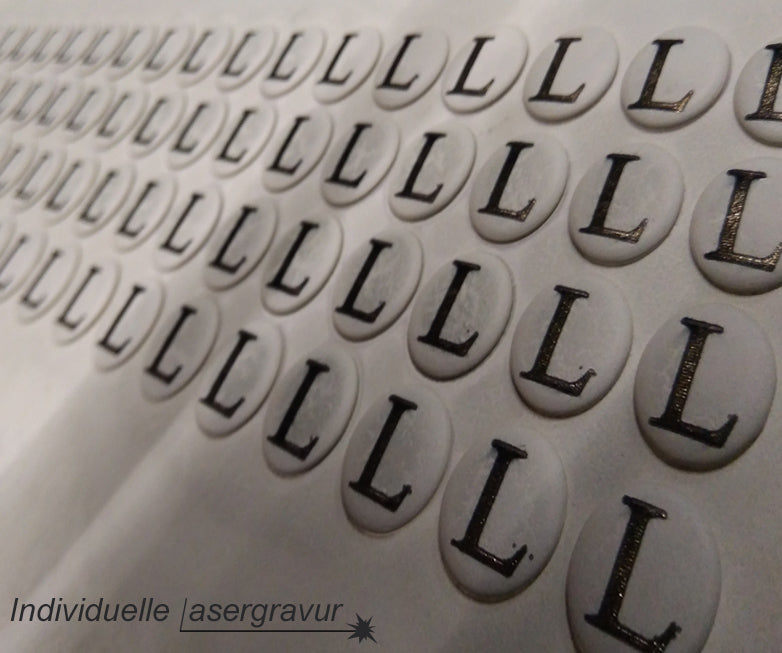 100x personalisierte individuelle Nieten mit Logo in verschiedenen größen