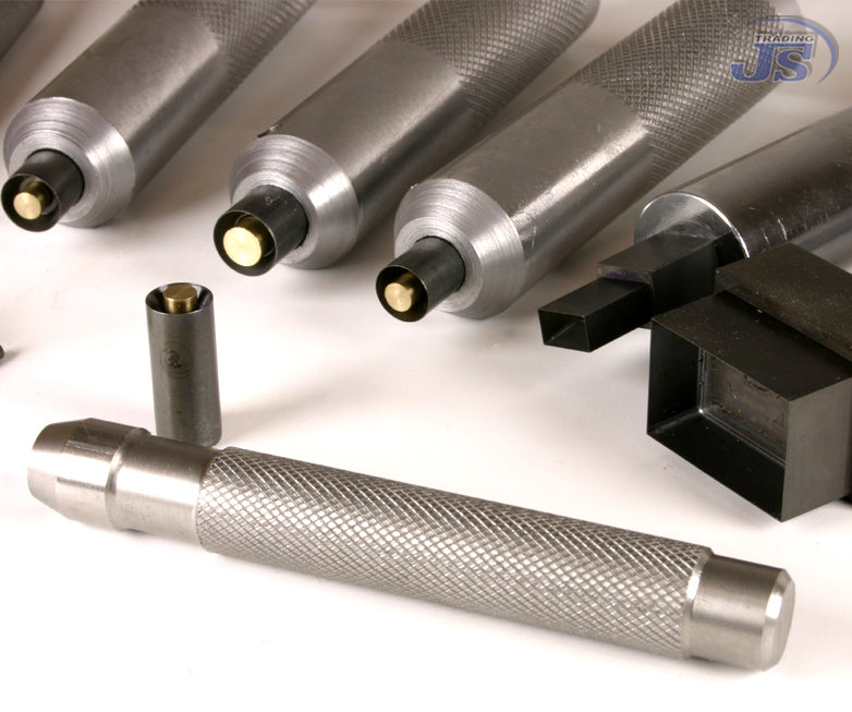 Rundlocheisen Locheisen mit Negativ Innenfase 3 bis 20mm Auswerfer