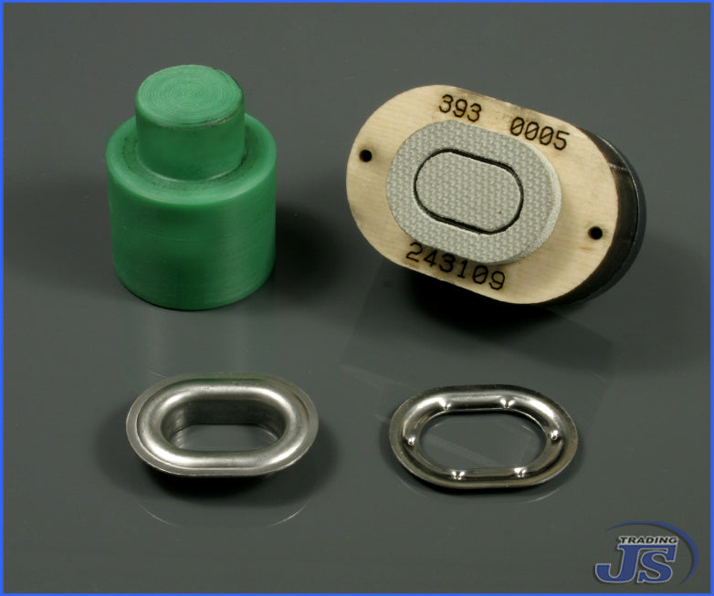 1x Lochstanze für Ovalösen in 42x22mm, 40x10mm oder 22.5x13.5mm