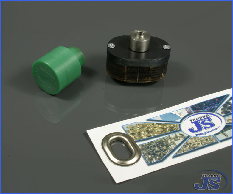 1x Lochstanze für Ovalösen in 42x22mm, 40x10mm oder 22.5x13.5mm