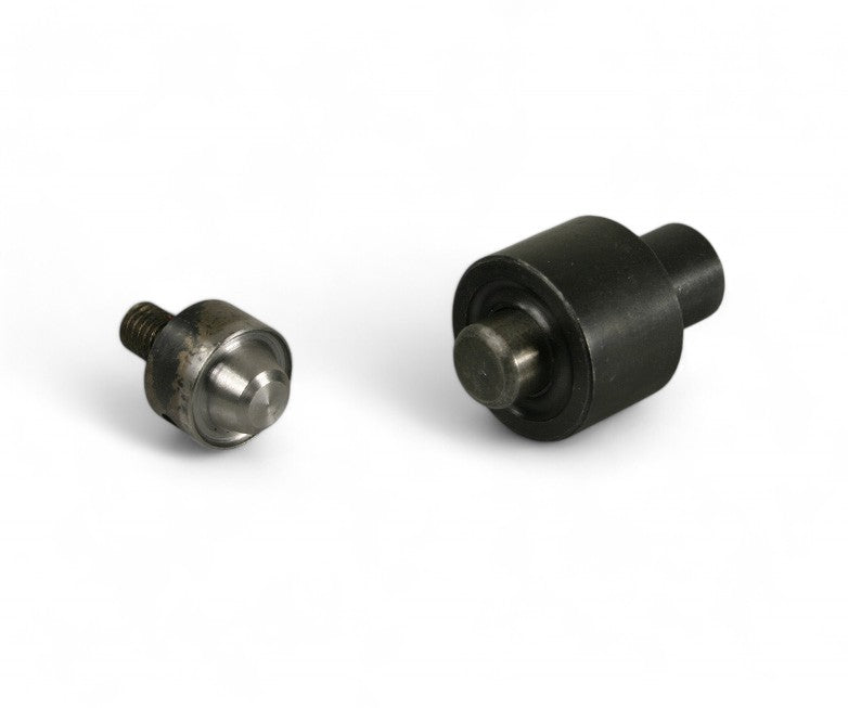 100x Messing Ösen Ø9,5mm mit 5,5mm langem Schaft in Silber vernickelt P10