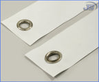 100x Stahl Doppel-Ösen selbstschneidend in Silber 12x21x6.5mm