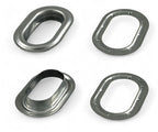 100x Oval Ösen 42x22 Silber nach DIN