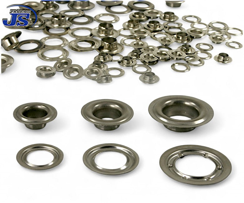 100x DIN7332 Selbstschneidende Ösen aus rostfreiem Edelstahl INOX Ø10 12 16mm