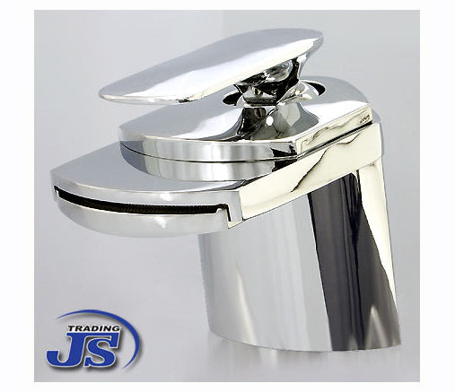 Waschtisch Armatur Design Wasserfall Messing f BAD WC