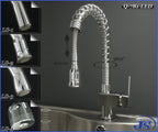 LED Küchen Design Spültisch Wasserhahn Armatur mit Brause Wahl set