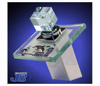 Wasserfall Design Armatur einhebelmischer Glas+Messing