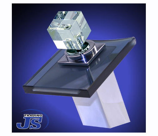 Design Wasserfall  Armatur einhebelmischer Glas+Messing